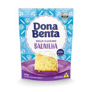 Mistura para Bolo Dona Benta<br>Linha Caseiros<br> Baunilha