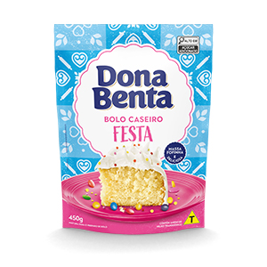 Mistura para Bolo Dona Benta<br>Linha Caseiros<br> Festa