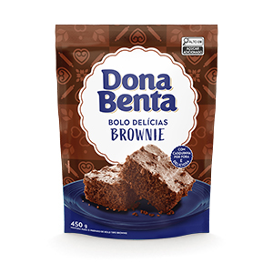 Mistura para Bolo Dona Benta<br>Linha Delícias<br> tipo Brownie