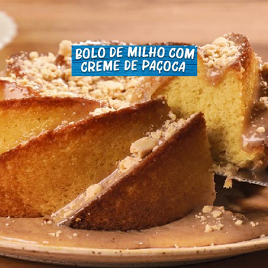 Bolo de Milho com Paçoca