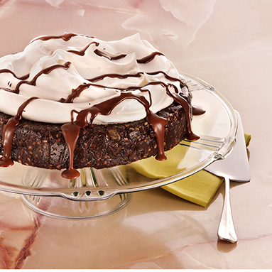 Bolo de Chocolate com Ganache de Coco