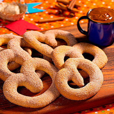 Pretzel de fubá