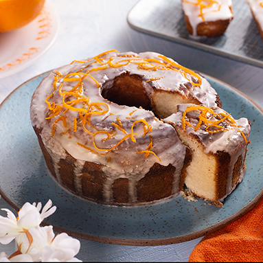 Bolo de Laranja com fondant