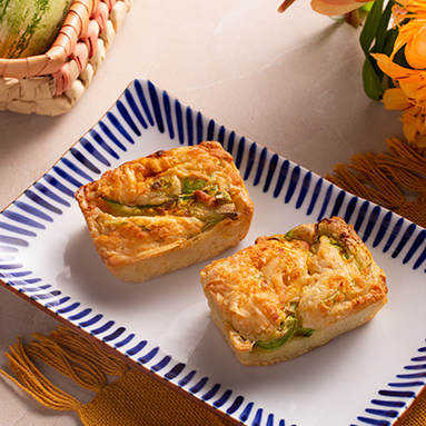 Muffin de abobrinha com parmesão