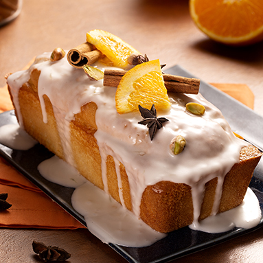 Bolo de laranja com especiarias