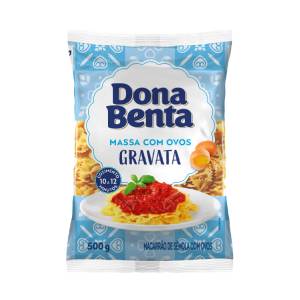 Massa Gravata com ovos Dona Benta